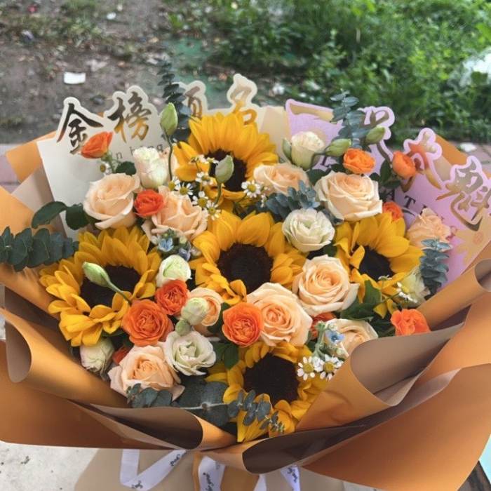 河池东兰县送高考生什么花